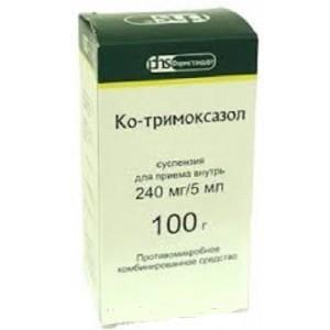 Ко-тримоксазол сусп. для приема внутрь 240 мг/5 мл 100 г