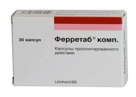 Ферретаб капс. с пролонг. высвоб. № 30