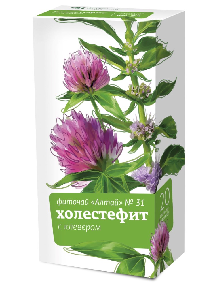 Фиточай Алтай Холестефит с клевером  ф/п 2 г №20 БАД