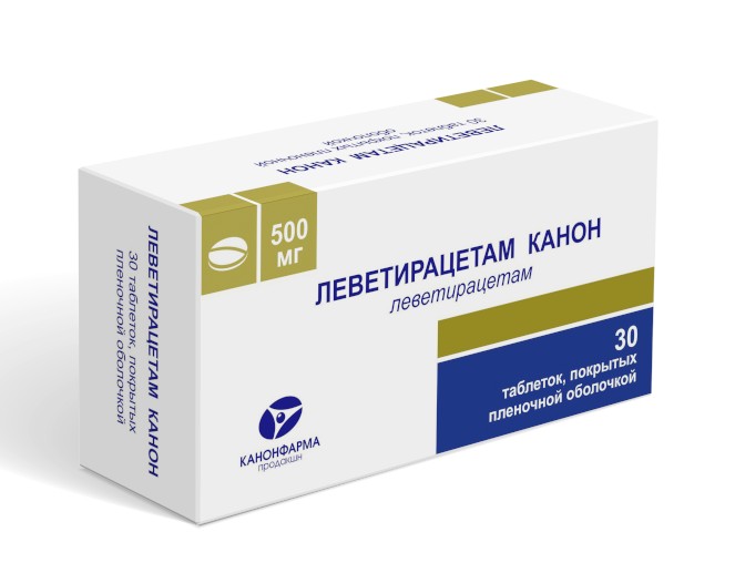 Леветирацетам Канон табл. п.п.о. 500 мг № 30