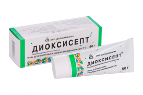 Диоксисепт мазь для местн. и нар. прим. 5% 50 г