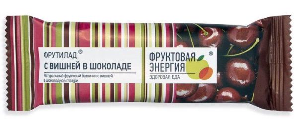 Батончик Фрутилад 40 г Вишня в шоколаде