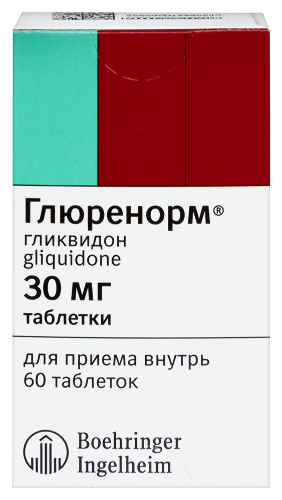 Глюренорм табл. 30 мг № 60