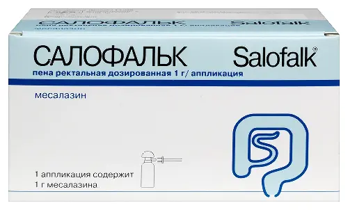 Салофальк пена. рект. доз. 1 г/аппликация 14 аппликаций