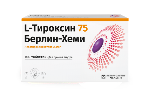 L-Тироксин 75 Берлин-Хеми табл. 75 мкг № 100