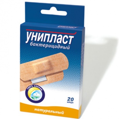 Лейкопластырь бактерицидный Унипласт 1.9х7.2 см № 20 эластичный