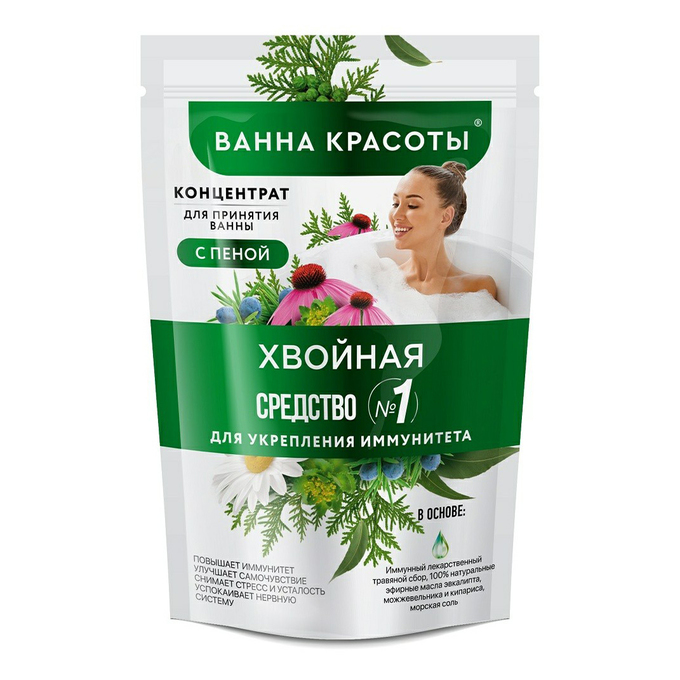 Концентрат для принятия ванны с пеной Хвойная Ванна красоты 250 мл 