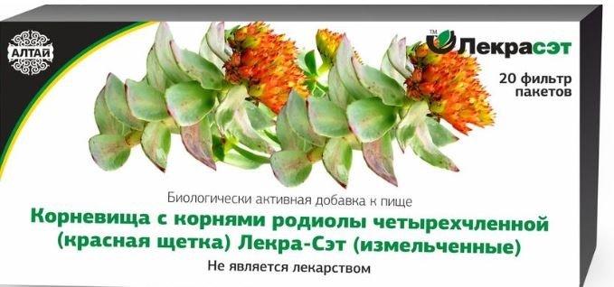 Родиола четырехчл. (Красная щетка) корневища с корнями №20 БАД