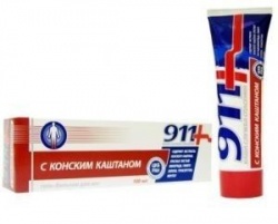 911 Гель-бальзам для ног с конским каштаном 100 мл
