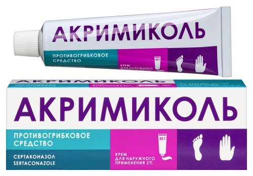 Акримиколь крем для нар. прим. 2 % 30 г