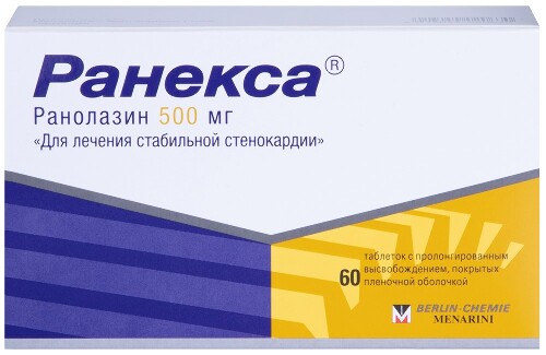 Ранекса табл. с пролонг. высвоб. п.п.о. 500 мг № 60