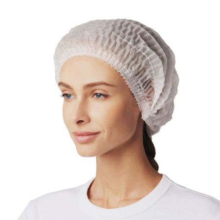 Шапочка Шарлотта пл.17 диаметр 50-55 см № 1 белая