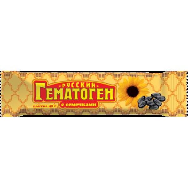 Гематоген Русский с семечками 40 г БАД