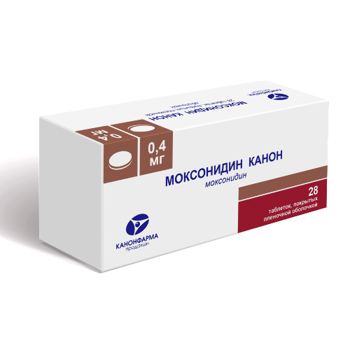 Моксонидин Канон табл. п.п.о. 0.4 мг № 28