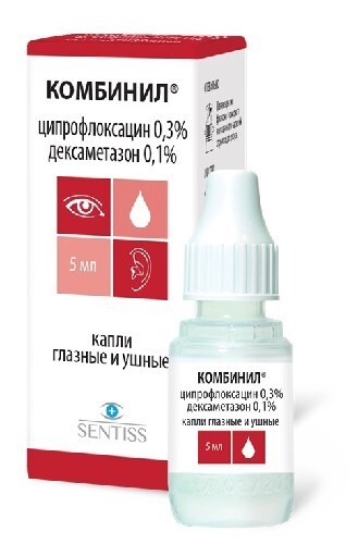 Комбинил капли глазн. и ушн. 5 мл