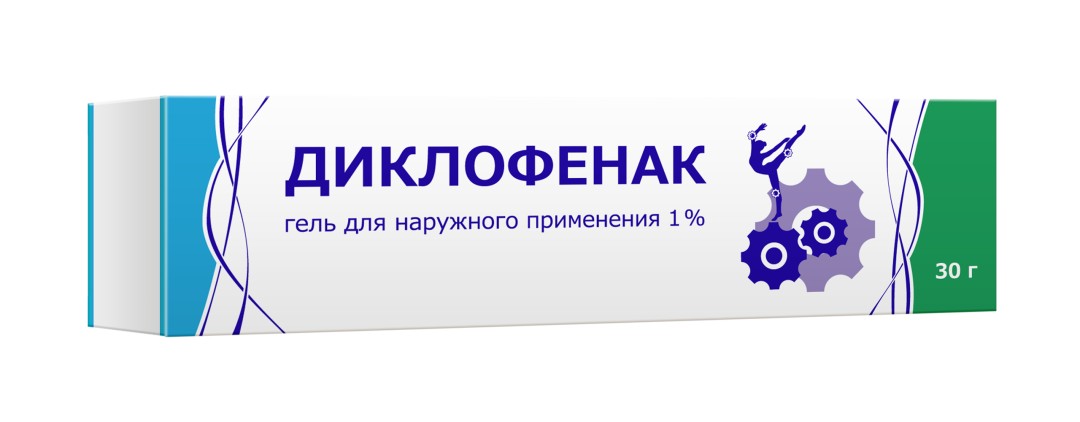 Диклофенак гель для нар. прим. 1 % 30 г