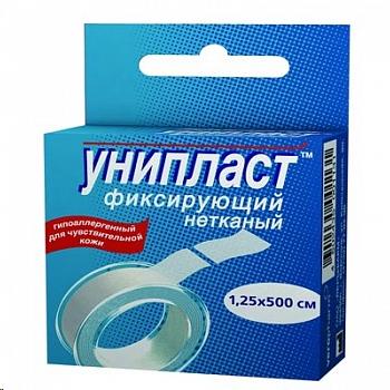 Лейкопластырь 1.25х500 см Унипласт фиксирующий неткан. основа