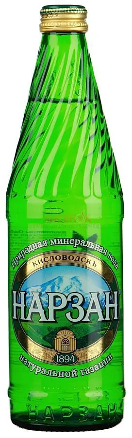 Вода мин. Нарзан питьевая лечебно-столовая натур. газации 0.5 л 