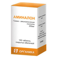 Аминалон табл. п.о. 250 мг № 100