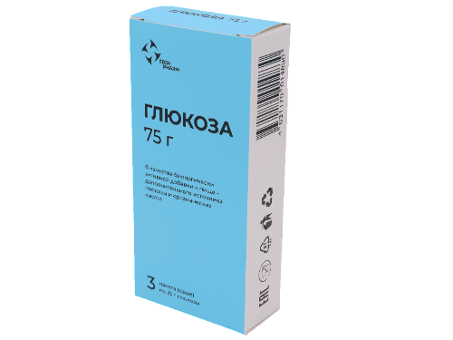 Глюкоза пор. 25 г № 3 БАД