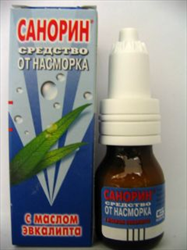 Санорин с маслом эвкалипта капли наз. 0.1 % 10 мл