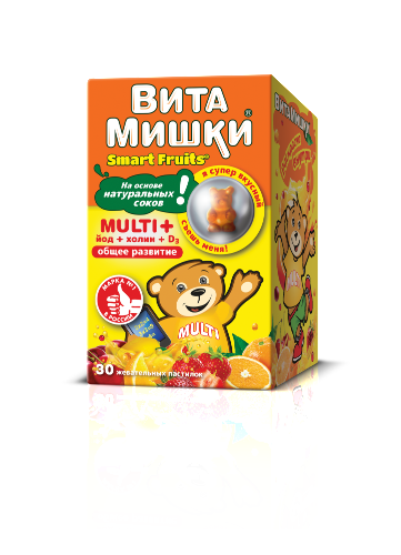 ВитаМишки Мульти+ Иод+ Холин паст. жев.  2500 мг № 30 БАД
