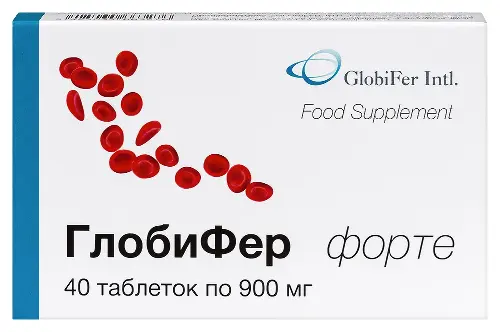ГлобиФер форте табл. 900 мг № 40 БАД