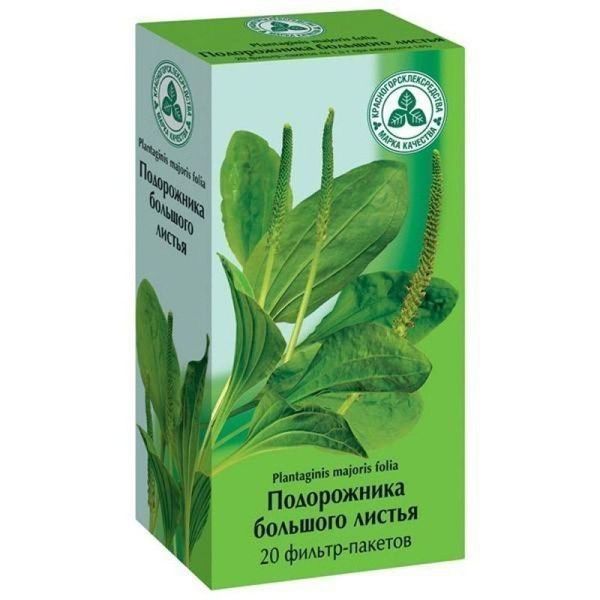 Подорожника большого листья ф/п 1.5 г № 20