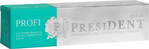 Зубная паста Президент Профи White 50 мл