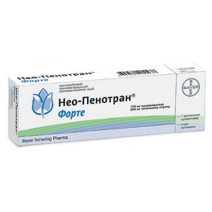 Нео-Пенотран форте супп. ваг. 750мг+200мг № 7