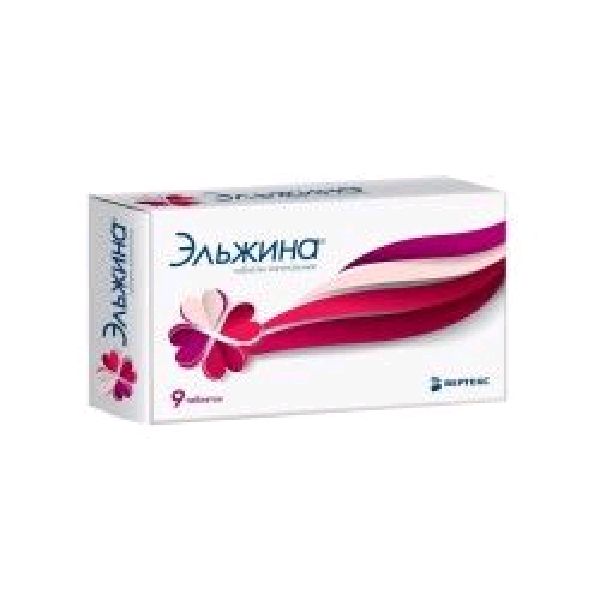 Эльжина табл. ваг. 65000 МЕ+500 мг+3 мг+100 мг № 9