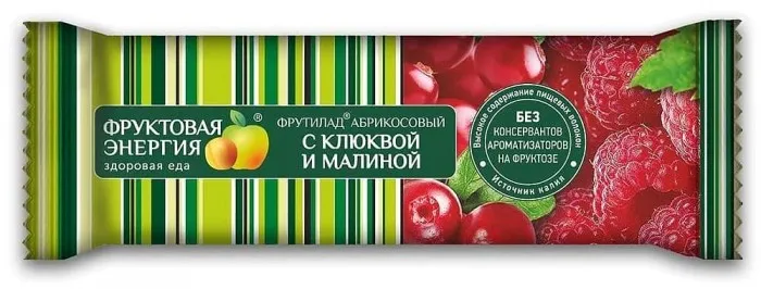 Батончик Фрутилад 30 г Клюква и малина