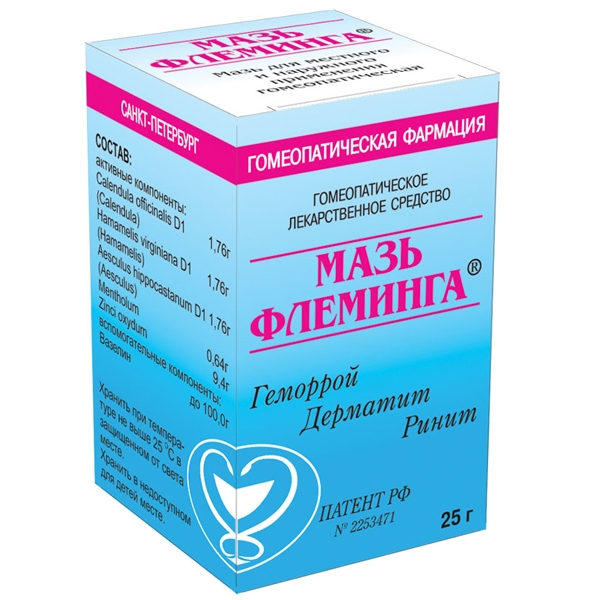 Мазь Флеминга мазь для местн. и нар. прим. гомеопат. 25 г