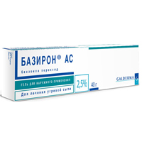 Базирон АС гель для нар. прим. 5 % 40 г