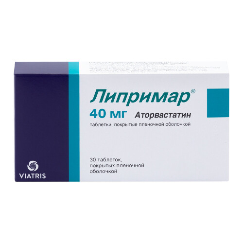 Липримар табл. п.п.о. 40 мг № 30