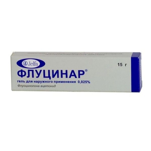 Флуцинар мазь для нар. прим. 0.025 % 15 г
