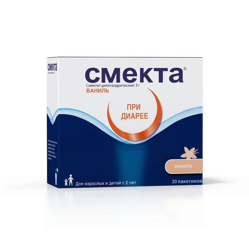 Смекта пор. для приг. сусп д/приема внутрь 3 г № 20 ваниль