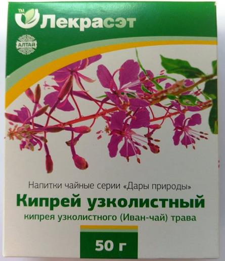 Кипрея узколистного трава Лекра-Сэт 50 г БАД