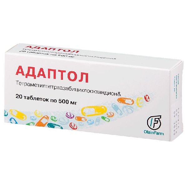 Адаптол табл. 500 мг № 20