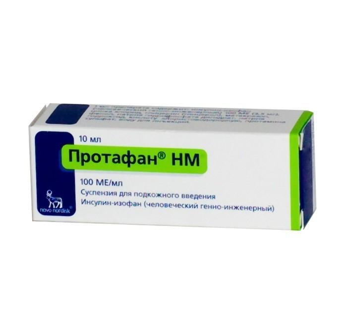 Протафан HM сусп. для п/к введ. 100 МЕ/мл 10 мл №1