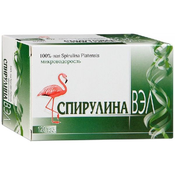 Спирулина-ВЭЛ табл. 0.5 г № 120 БАД