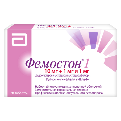 Фемостон 1 набор табл. п.п.о. 10 мг+1 мг и 1 мг № 28