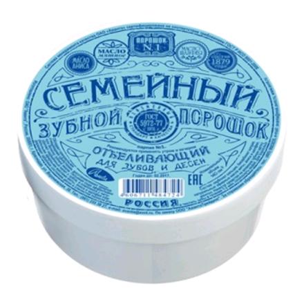 Зубной порошок Семейный отбеливающий 140 см3