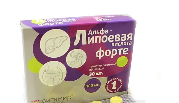 Витамир Альфа-липоевая кислота форте 100 мг табл. 618 мг №30 БАД