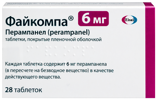 Файкомпа табл. п.п.о. 6 мг № 28