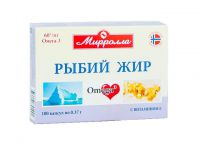 Рыбий жир Мирролла капс. 370 мг с вит. Е № 100 БАД