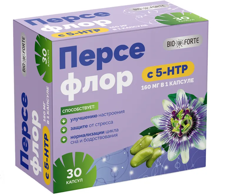 5-НТР Персефлор Биофорте капс. 160 мг № 30 БАД