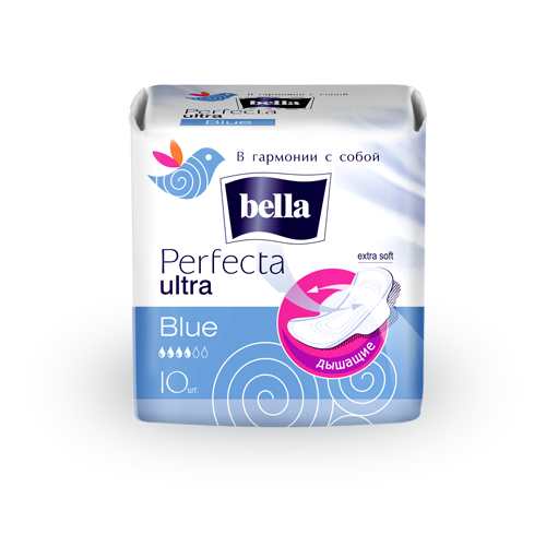 Прокладки женские Белла перфекта ультра Blue № 10 