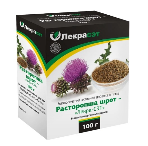 Расторопша шрот - Лекра-СЭТ 100 г БАД