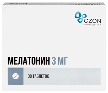 Мелатонин табл. п.п.о. 3 мг № 30